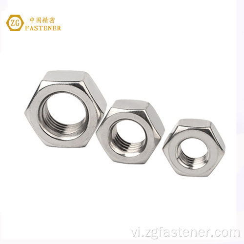 Thép không gỉ DIN 934 Nội thất Hình lục giác Bolt Nuts Hex Nuts cho tòa nhà thép